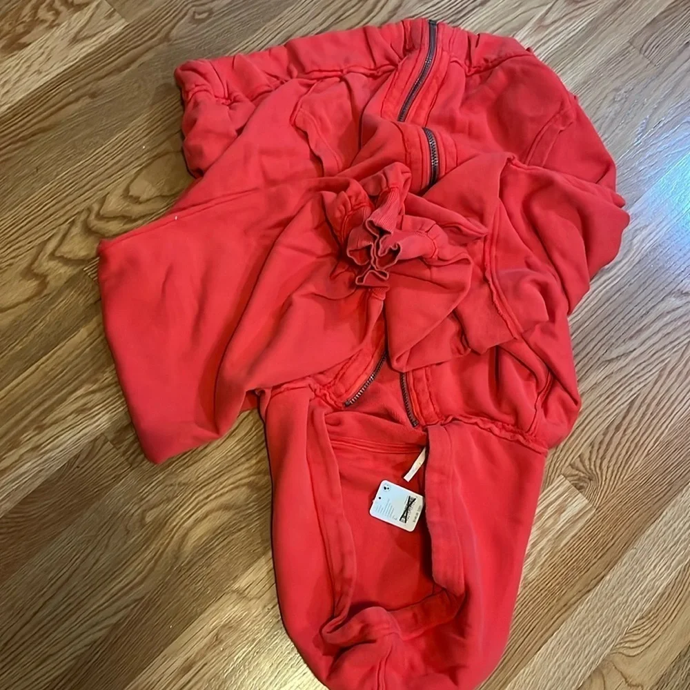 Free People Lucky Zip-Up Size Large NWT